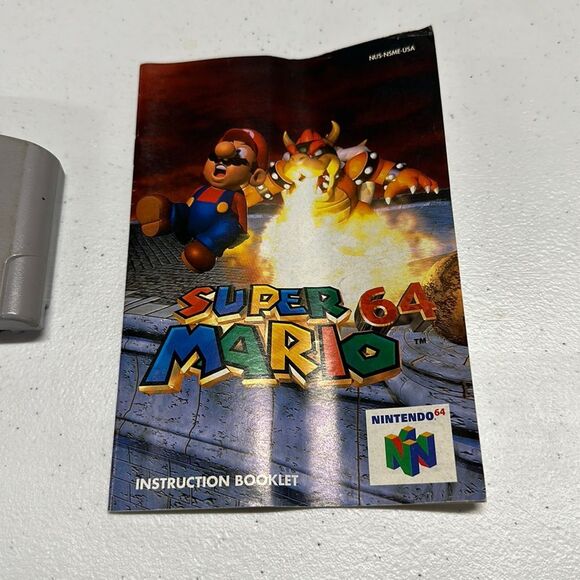 Nintendo N64 Super Mario 64 Game - Tested & Works